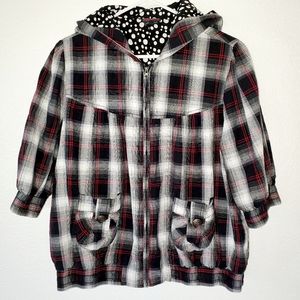 Torrid Jacket Plus Size 1 Black White Red Hoody